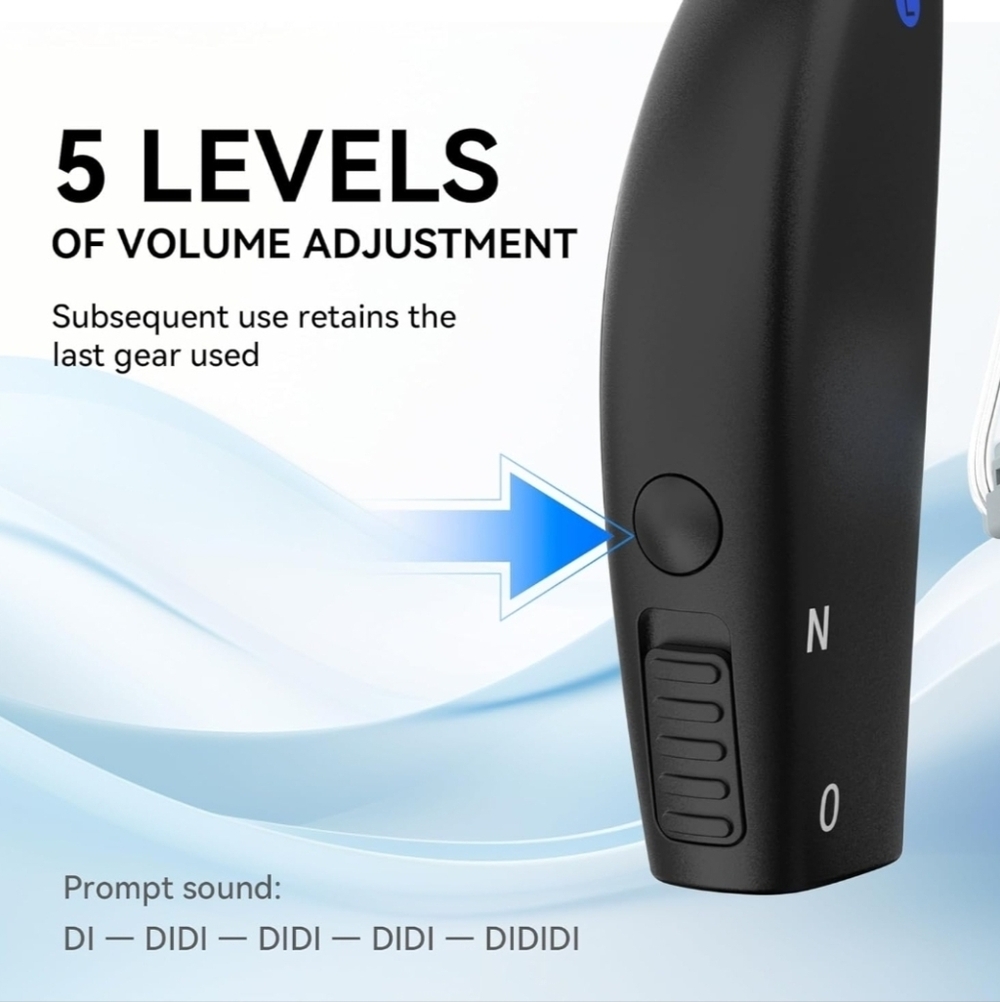 Hearing Amplifier by Eduitai Rechargeable Noise Canceling Hearing Black MSRP$149 - Picture 6 of 6
